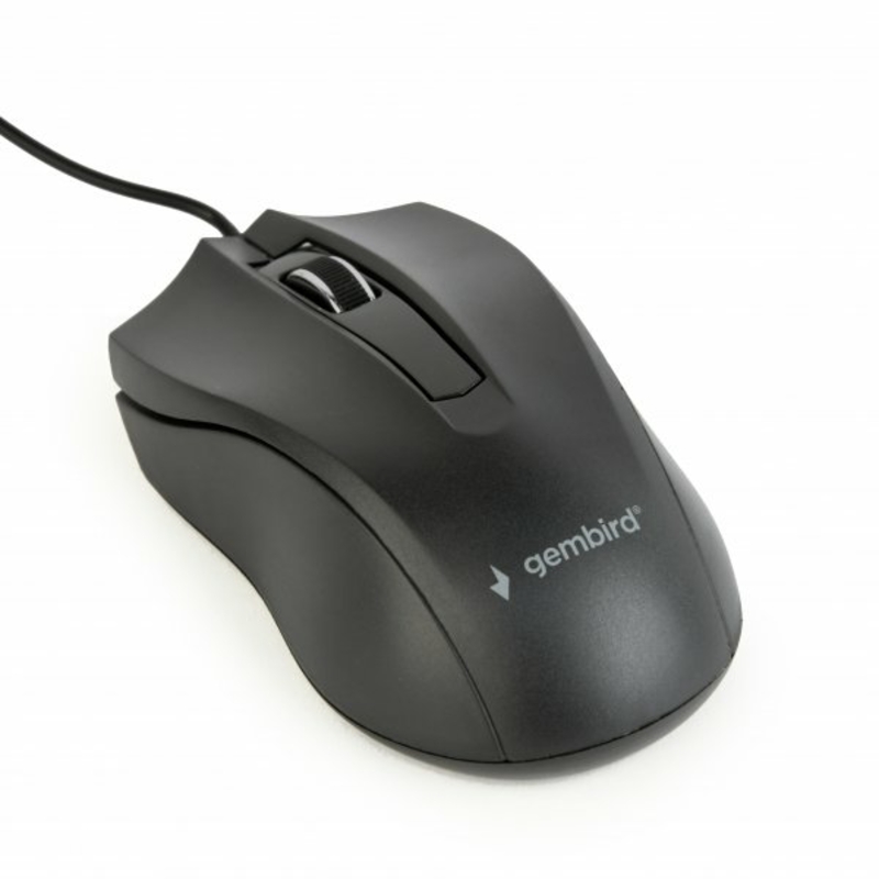 Оптична мишка Gembird MUS-3B-01, USB інтерфейс, чорний колір, numer zdjęcia 2