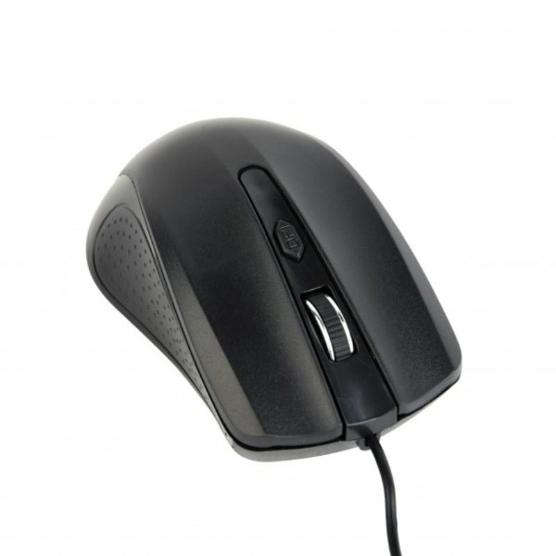 Оптична мишка Gembird MUS-4B-01, USB интерфейс, чорний колір, numer zdjęcia 2
