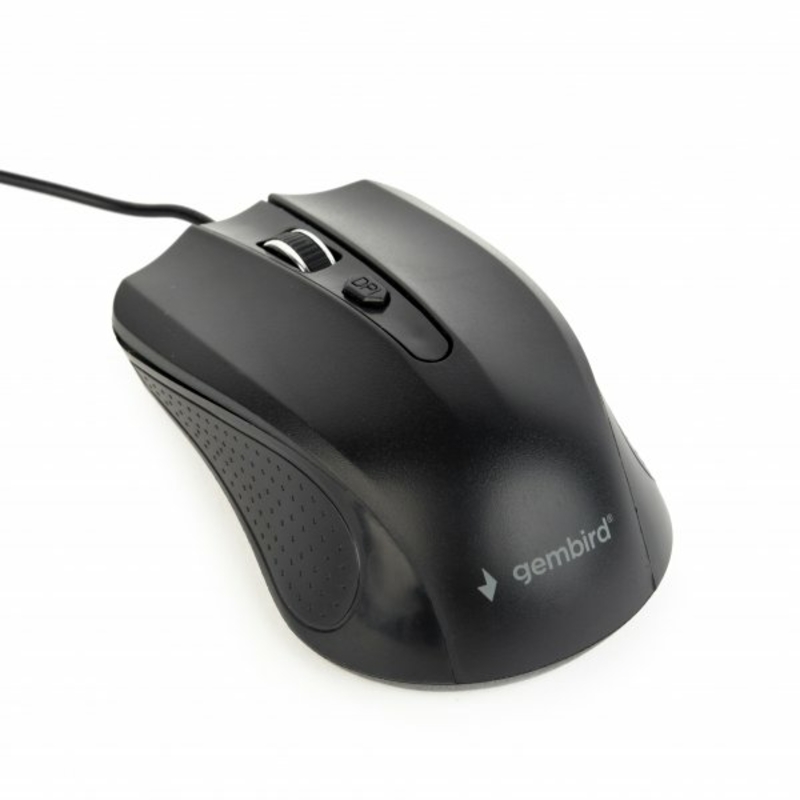 Оптична мишка Gembird MUS-4B-01, USB интерфейс, чорний колір, numer zdjęcia 3