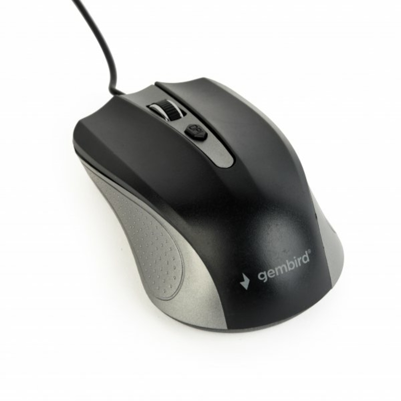 Оптична мишка Gembird MUS-4B-01-GB, USB интерфейс, сіро-чорного кольору, фото №3