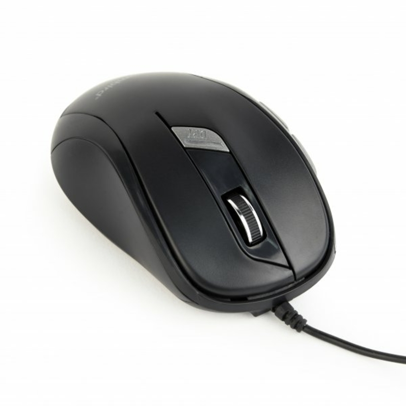 Оптична мишка Gembird MUS-6B-01, USB интерфейс, чорний колір, numer zdjęcia 2