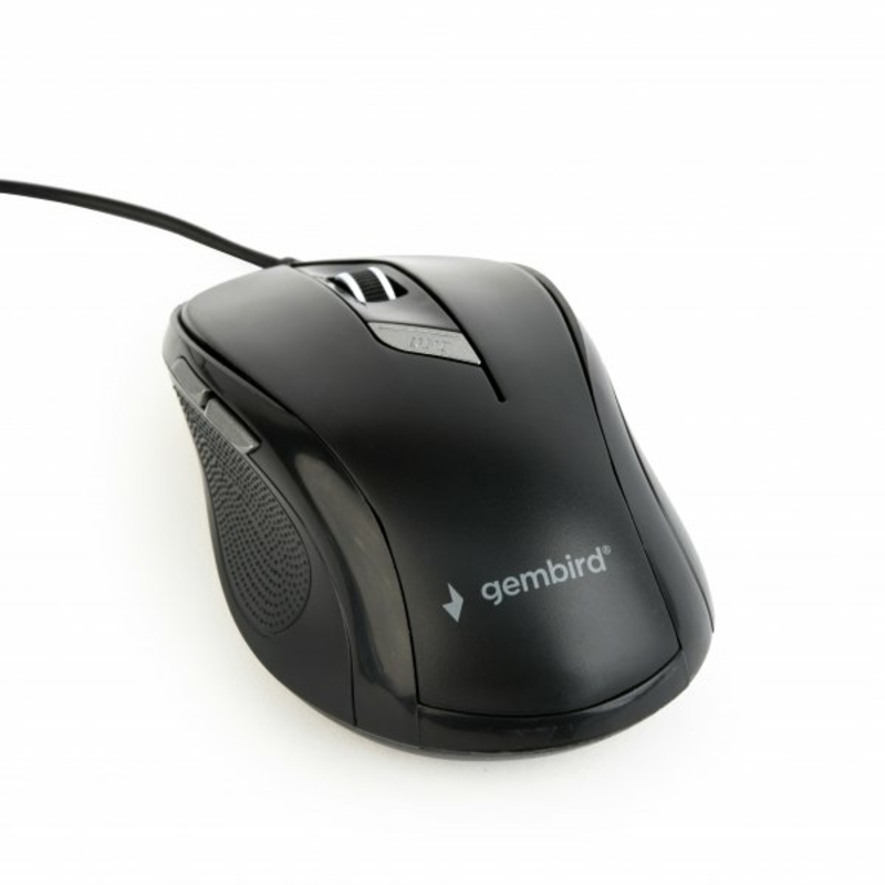 Оптична мишка Gembird MUS-6B-01, USB интерфейс, чорний колір, numer zdjęcia 3