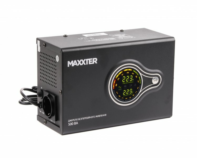 ДБЖ тривалої дії  Maxxter MX-HI-PSW500-01, 500 VA, фото №2