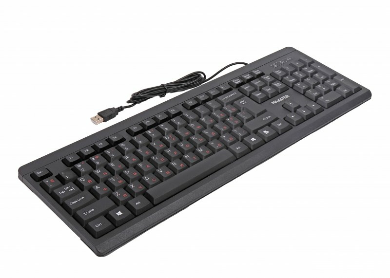 Клавіатура дротова Maxxter KB-112-U, USB, чорного кольору, фото №3