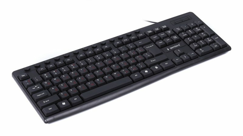 Клавіатура мультимедійна Gembird KB-UM-107-UA, українська розкладка, USB, чорний колір, photo number 4