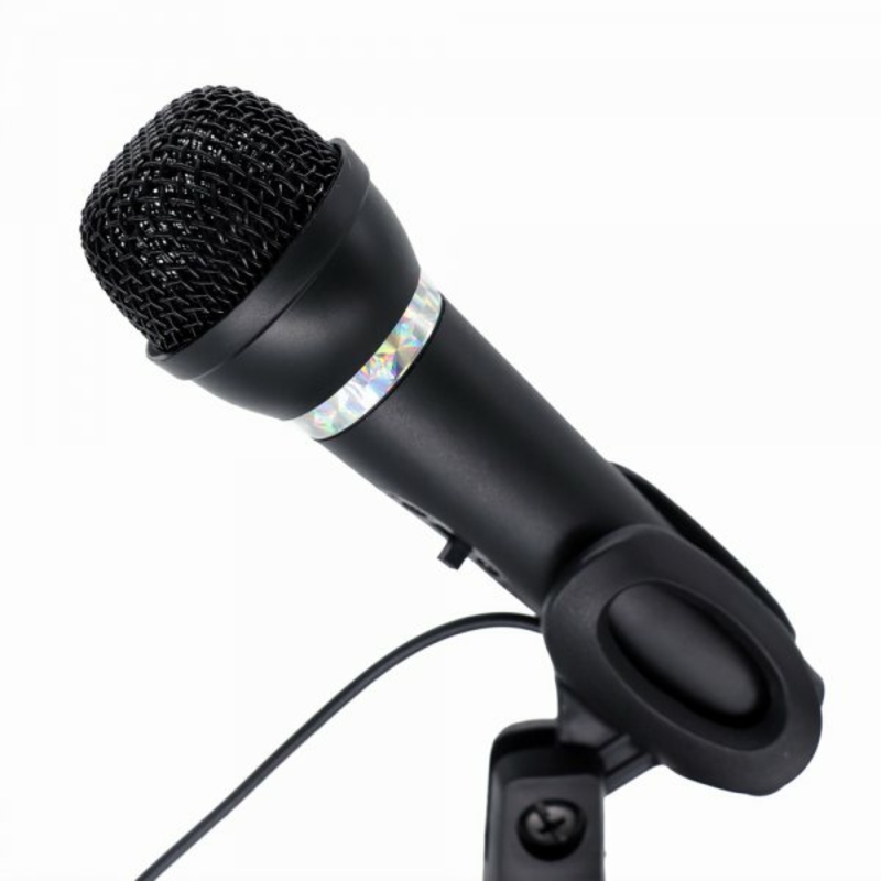 Мікрофон настільний MIC-D-04, з підставкою, 3.5 Jack, чорний колір, фото №2