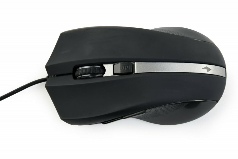 Лазерна миша MUS-GU-02, USB інтерфейс, чорний колір, фото №4