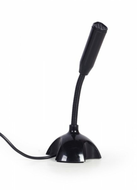 Мікрофон настільний Gembird MIC-DU-02, USB-підключення, чорний, фото №2