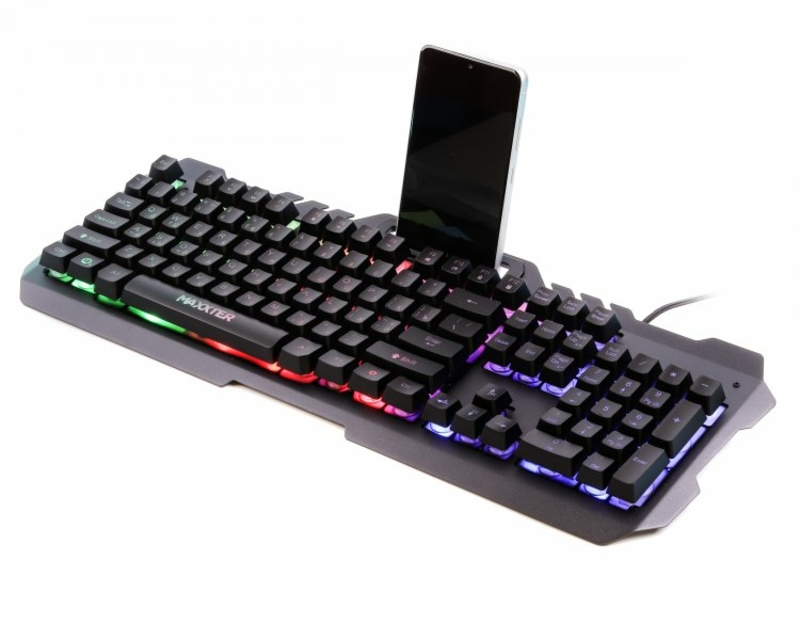 Ігрова клавіатура Maxxter KBG-UML-01-UA, 19-keys Anti-Ghosting, метал, чорна, фото №5