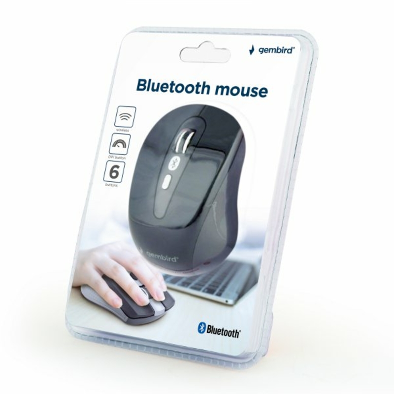 Миша з бездротовим інтерфейсом Bluetooth Gembird MUSWB-6B-01, фото №4
