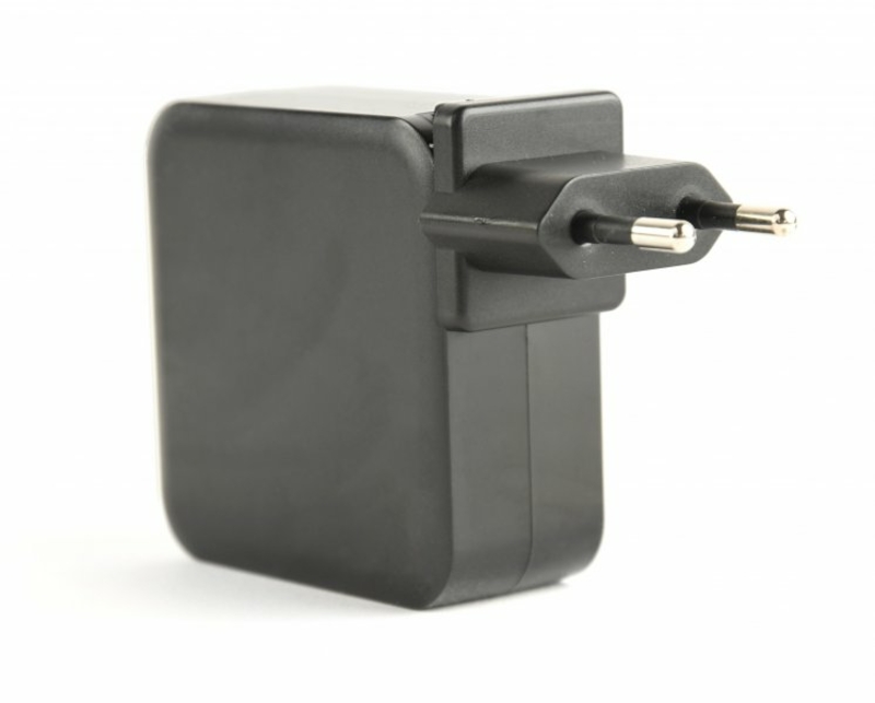 Мережевий зарядний пристрій Gembird NPA-PD60-01, для ноутбука/планшета/телефона + кабель та перехідник, numer zdjęcia 3
