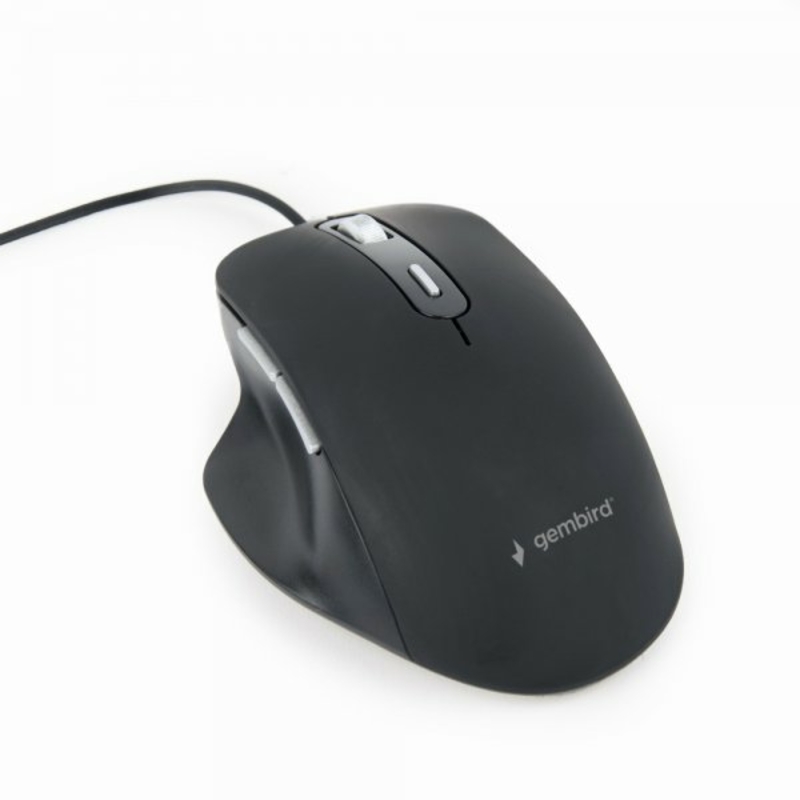 Оптична миша, MUS-6B-02, USB інтерфейс, чорний колiр, фото №3
