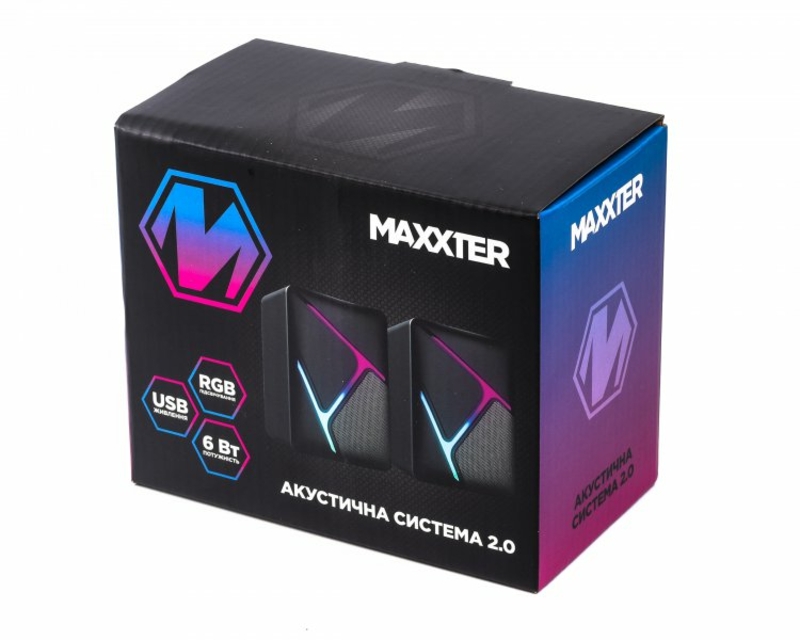 Колонки акустичні, Maxxter CSP-U004RGB, фото №6