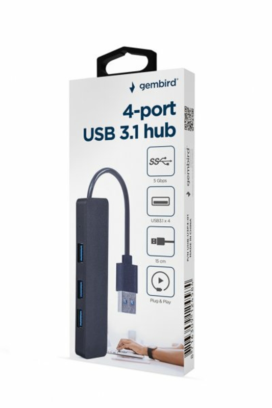Хаб Gembird UHB-U3P4-04 на 4 порти USB 3.1, photo number 4