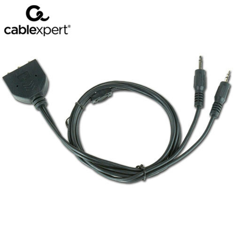 Аудіо-кабель Cablexpert CC-MIC-1, перехідник 3.5мм/3х3.5мм мама, довжина 1м., фото №6