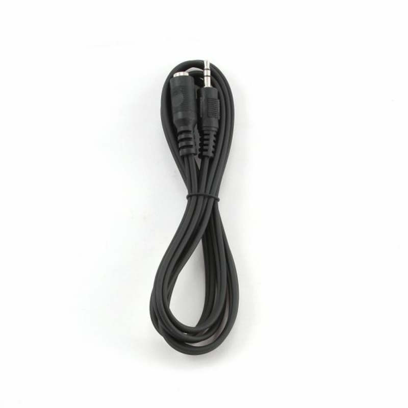 Аудіо-кабель Cablexpert CCA-423-3M, 3.5 мм., стерео тато/3.5мм стерео мама, довжина 3 м. чорного кольору, numer zdjęcia 4