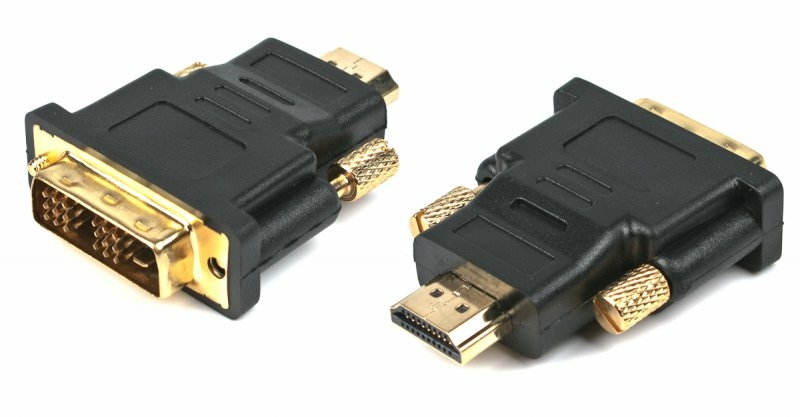 Адаптер A-HDMI-DVI-1, HDMI тато /DVI тато, позолочені контакти
