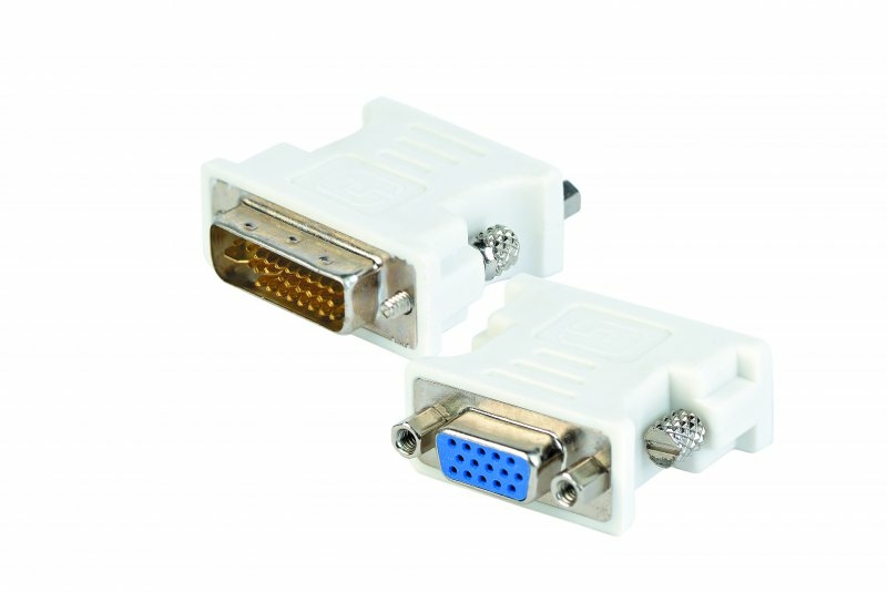 Адаптер Cablexpert A-DVI-VGA, DVI-A 24-пін тато/VGA 15-пін HD (3 ряда) мама, фото №4
