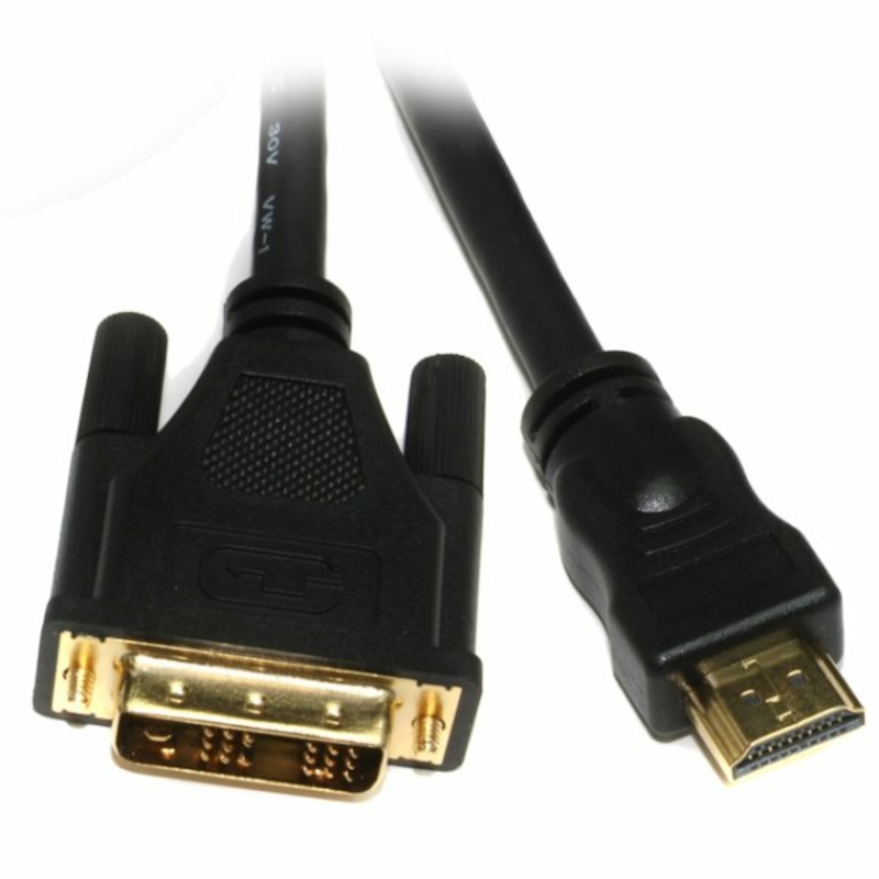 Кабель Viewcon VD 066-3м, HDMI to DVI: 18+1; 3м, позолочені конектори, блістер, v1.3, photo number 2