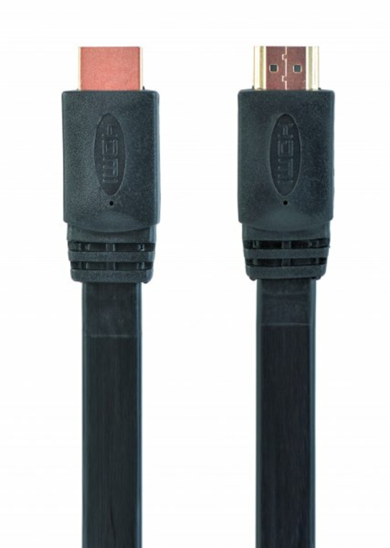 Кабель Cablexpert CC-HDMI4F-10, HDMI V.2.0, вилка/вилка, з позолоченими коннекторами, 3 м, плоский, фото №2