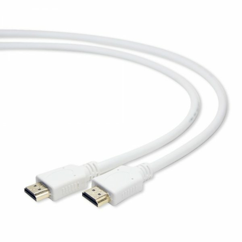 Кабель Cablexpert CC-HDMI4-W-10, HDMI V.2.0, вилка/вилка, з позолоченими конекторами, 3 м, білий колір, фото №3