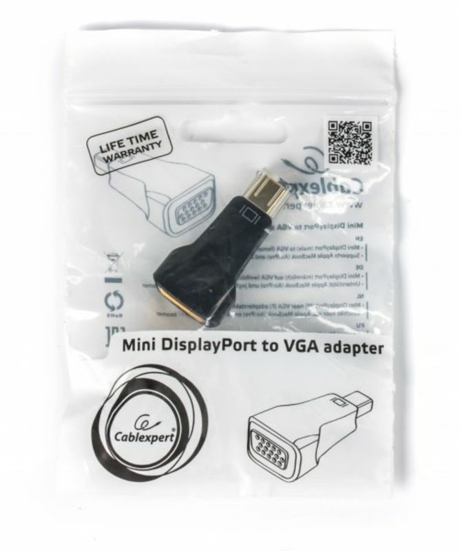 Адаптер-перехідник A-mDPM-VGAF-01, Mini DisplayPort в VGA, фото №4