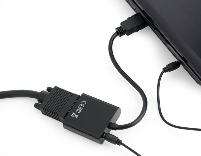 Перетворювач цифрового HDMI сигналу на VGA і стерео-аудіо Cablexpert A-HDMI-VGA-03, фото №4