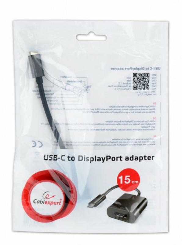 Адаптер-перехідник USB Type-C на DisplayPort Cablexpert A-CM-DPF-01, numer zdjęcia 3