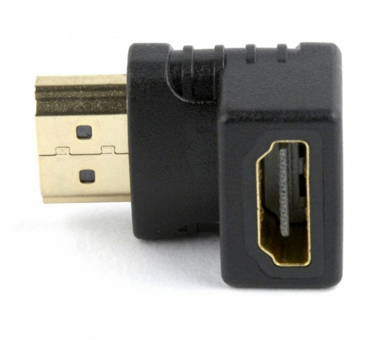 Перехідник кутовий Cablexpert A-HDMI90-FML, HDMI з'єднувач роз'єм, 90 градусів, photo number 4
