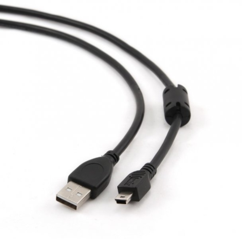 Кабель Cablexpert CCF-USB2-AM5P-6, преміум якість, A-тато/ MINI USB 2.0 5-пін, 1.8 м, з феритовою серцевиною, photo number 3