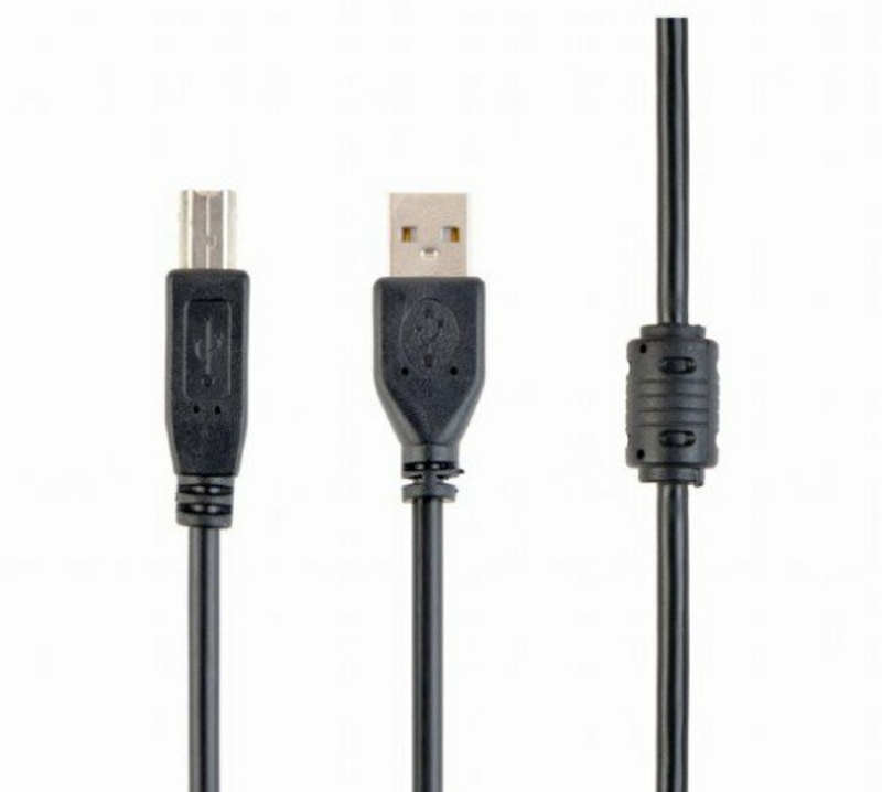 Кабель Cablexpert CCF-USB2-AMBM-10, преміум якість USB 2.0 A-тато/B-тато, 3 м., з феритовою серцевиною, numer zdjęcia 2