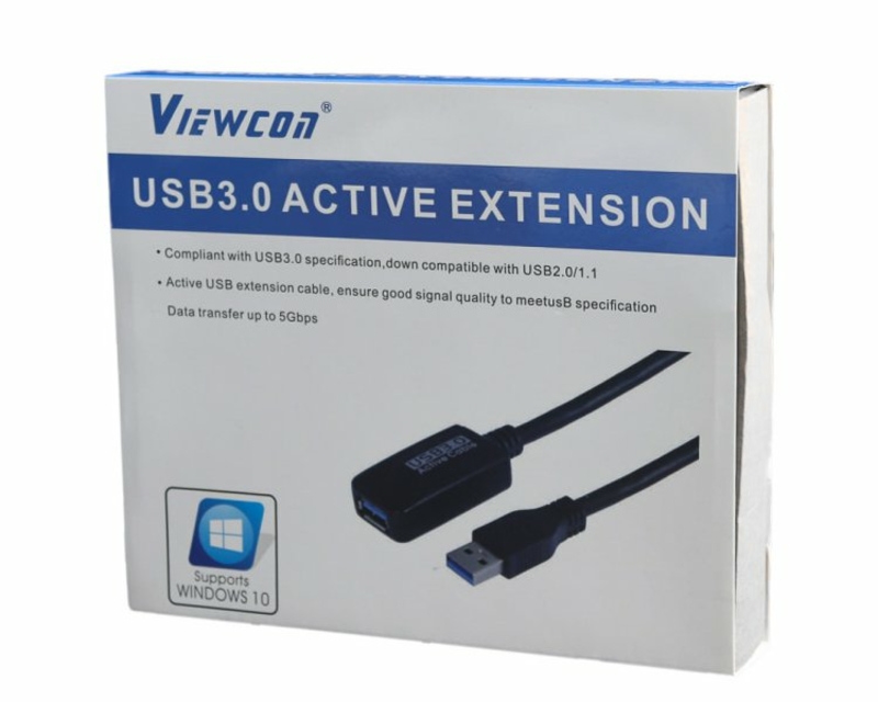 Активний подовжувач Viewcon VE 057, USB3.0, 5м., блістер, photo number 3