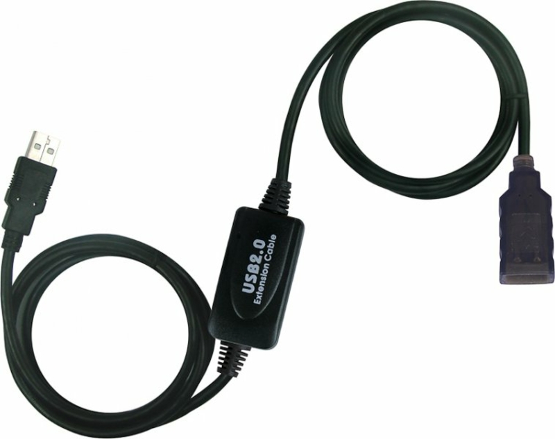 Активний подовжувач USB Viewcon VV043-25, USB2.0 AMAF, 25м, фото №2