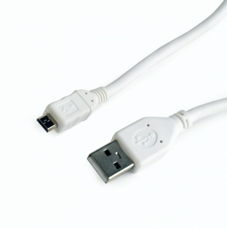 Кабель micro Cablexpert CCP-mUSB2-AMBM-W-1M,  USB 2.0 A-тато/Micro B-тато, 1 м., білого кольору, фото №3