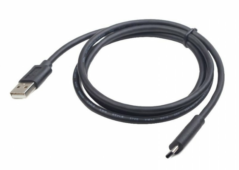 Кабель Cablexpert CCP-USB2-AMCM-10, преміум якість USB 2.0 A-тато/C-тато, 3,0 м. чорний, фото №3