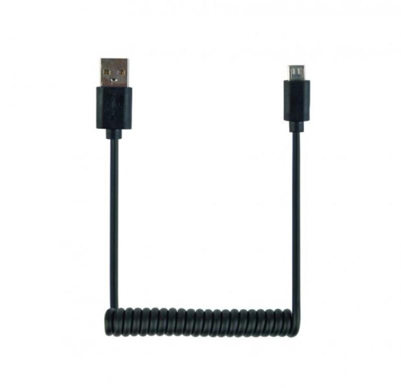 Кабель спіральний Cablexpert CC-mUSB2C-AMBM-6 USB 2.0 A-папа / Micro B-папа, photo number 2