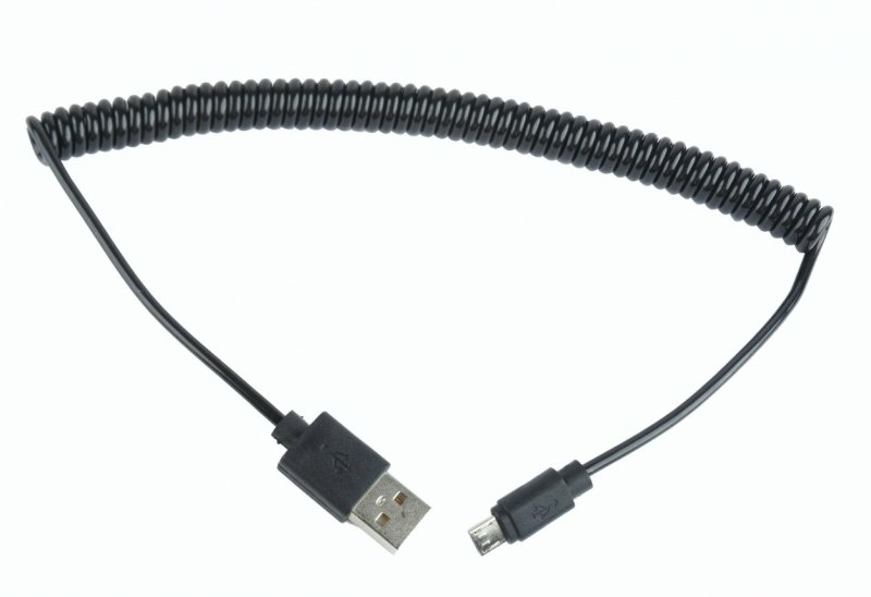 Кабель спіральний Cablexpert CC-mUSB2C-AMBM-6 USB 2.0 A-папа / Micro B-папа, photo number 4