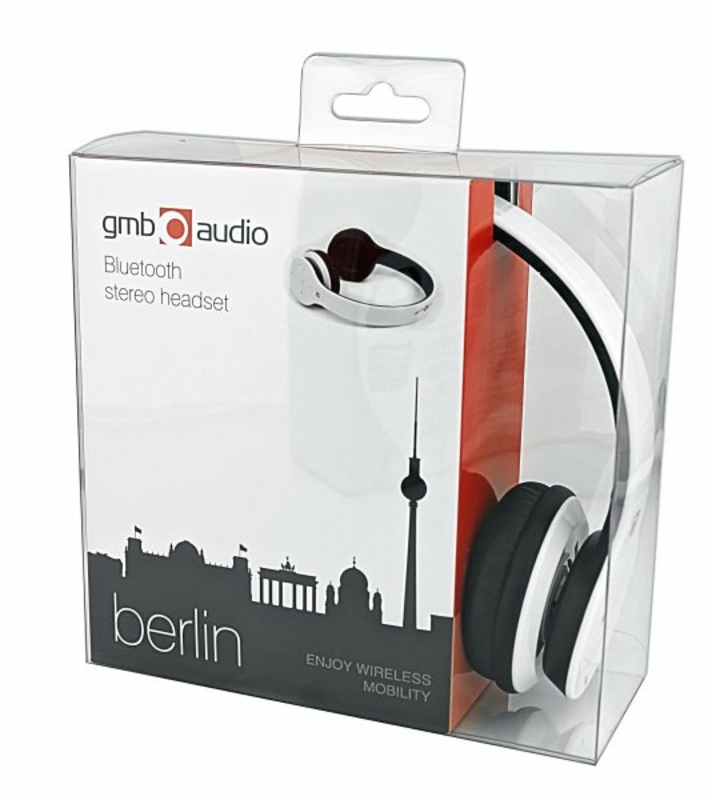 Bluetooth гарнітура gmb audio BHP-BER-W серія "Берлін", білий колір, numer zdjęcia 6