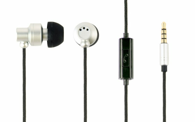 Вакуумні навушники з мікрофоном Gembird MHS-EP-CDG-S, металевий корпус, сірий колір, photo number 2