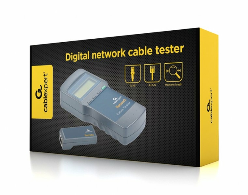 Цифровий тестер Cablexpert  NCT-3, для UTP, STP, USB кабелів, photo number 4