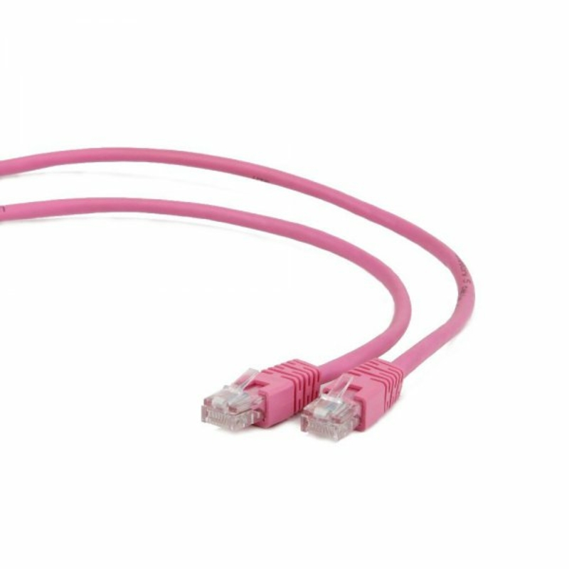 Патч корд Cablexpert PP6-1M/RO, FTP, категорія. 6, литий,  50u" штекер із фіксатором, 1.0 м, рожевий, фото №3