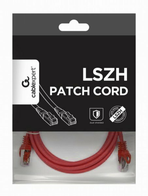 Патч корд Cablexpert PP6A-LSZHCU-R-0.5M, S/FTP, литий, 50u" штекер із фіксатором, 0,5 м, червоний, numer zdjęcia 5