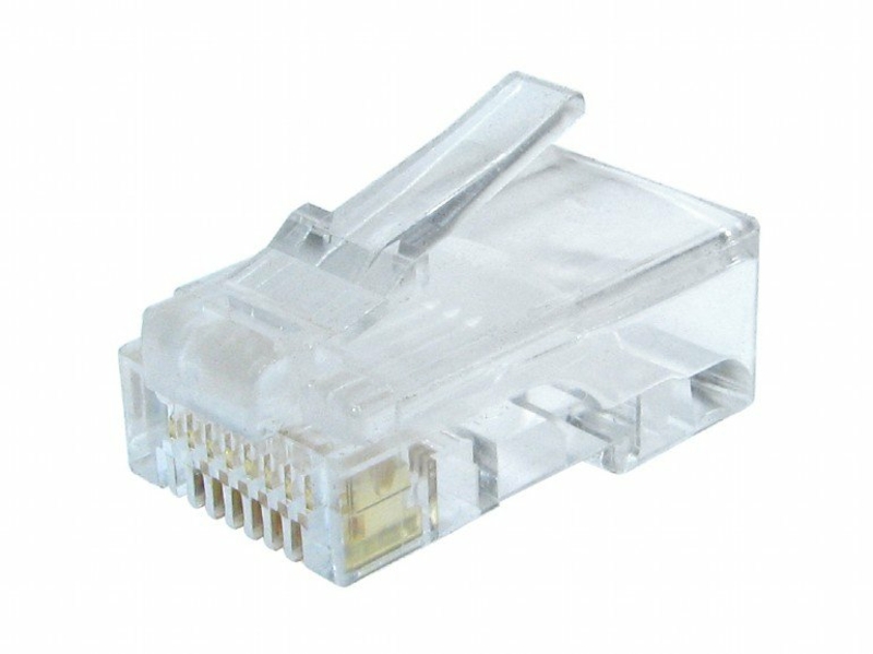 Конектор Cablexpert LC-8P8C-002/10, позолочені контакти (10шт), numer zdjęcia 2