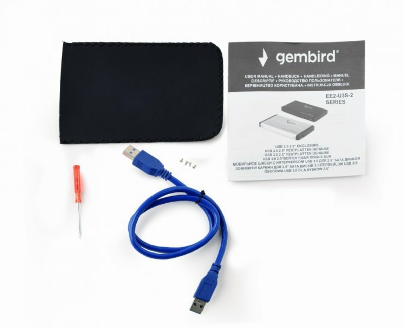 Зовнішня кишеня Gembird EE2-U3S-2 для 2.5 SATA дисків, USB 3.0, photo number 5
