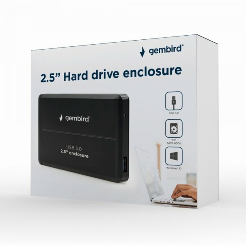 Зовнішня кишеня Gembird EE2-U3S-2 для 2.5 SATA дисків, USB 3.0, numer zdjęcia 6