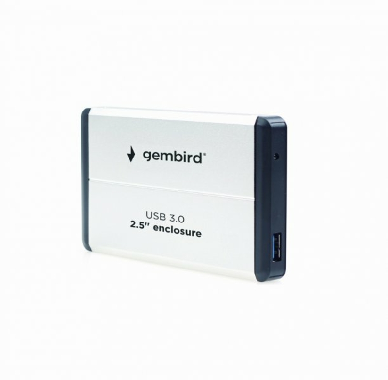Зовнішня кишеня Gembird EE2-U3S-2-S для 2.5 SATA дисків, USB 3.0, сріблястий, фото №2