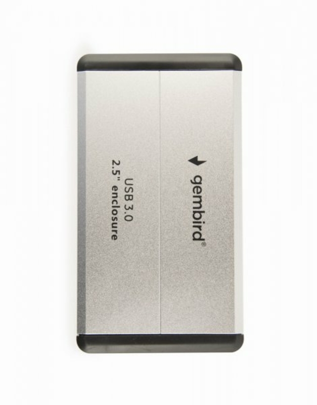 Зовнішня кишеня Gembird EE2-U3S-2-S для 2.5 SATA дисків, USB 3.0, сріблястий, фото №4
