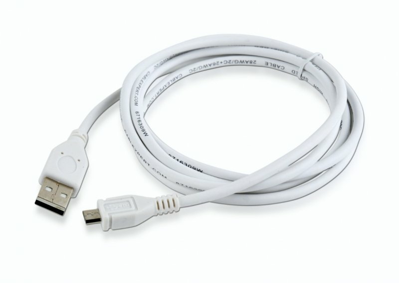 Кабель micro Cablexpert CCP-mUSB2-AMBM-6-W, USB 2.0 A-тато/Micro B-тато, 1.8 м., numer zdjęcia 3
