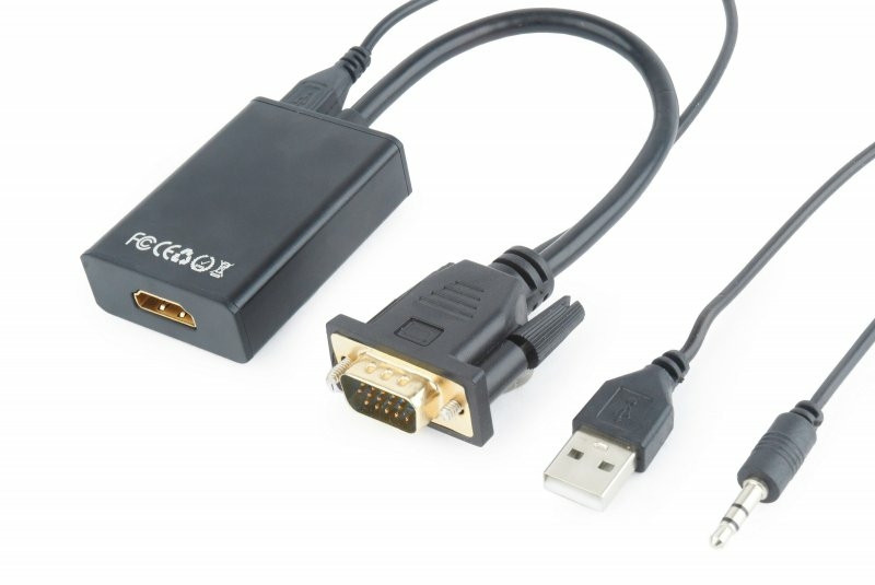Перетворювач VGA відео в цифрового HDMI сигнал Cablexpert A-VGA-HDMI-01, photo number 5