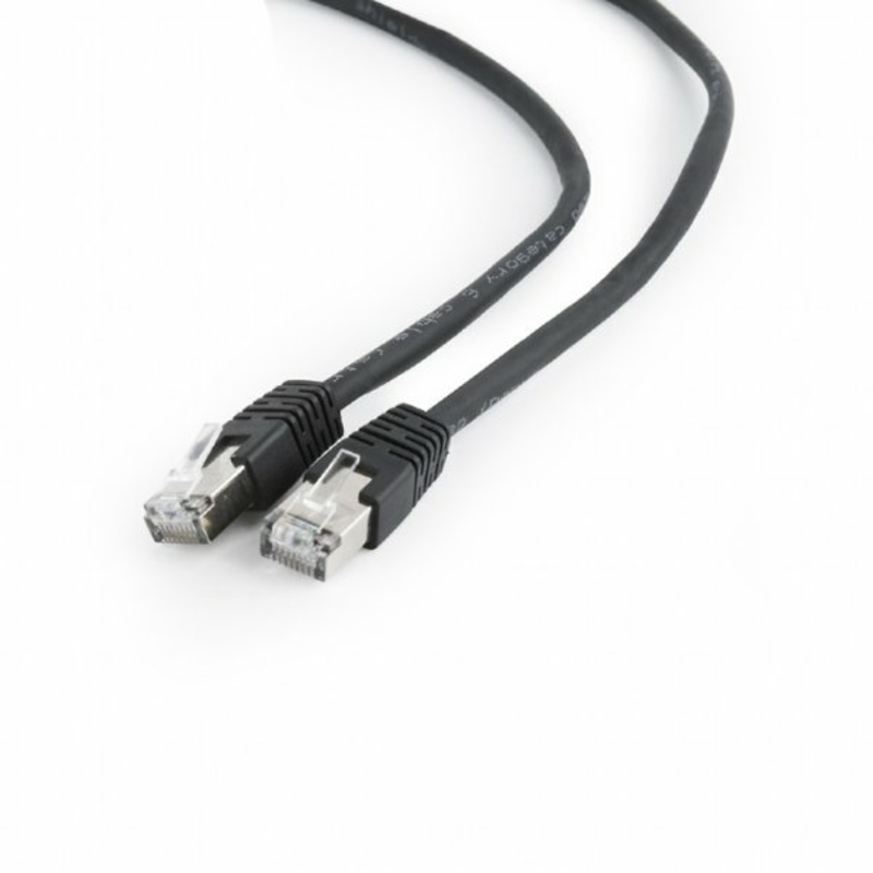 Патч корд Cablexpert PP6-0.5M/BK, FTP, категорія. 6, литий,  50u" штекер із фіксатором,0.5M, чорний, numer zdjęcia 3